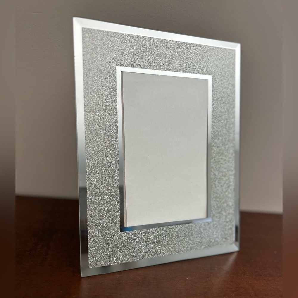 Silver Glitter Photo Frame